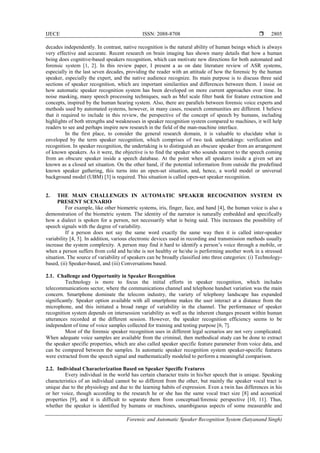 Forensic and Automatic Speaker Recognition System | PDF