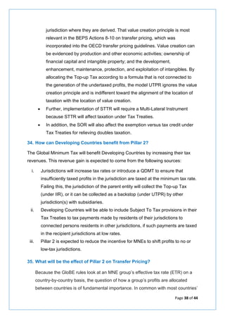 FAQs on OECD Pillar 2 | PDF