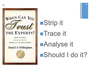 + 34
Strip it
Trace it
Analyse it
Should I do it?
 
