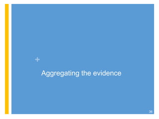 +
Aggregating the evidence
36
 