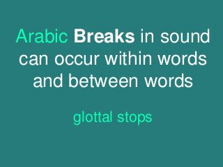 what does affect mean in arabic