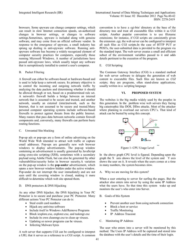 Detection of Distributed Denial of Service Attacks | PDF