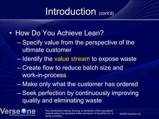 The Lean Journey