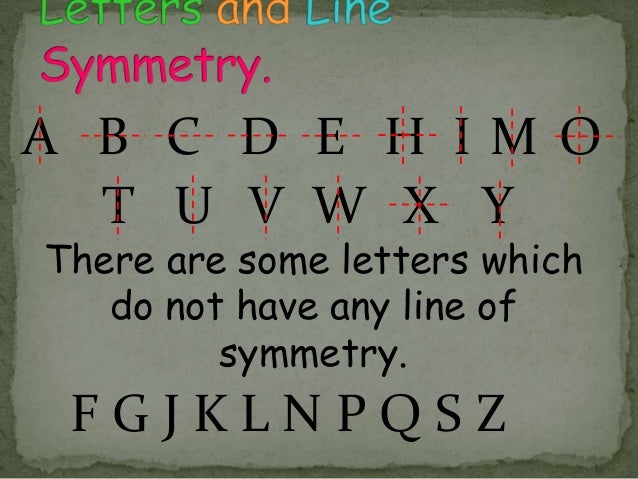 symmetry which letter has rotational symmetry