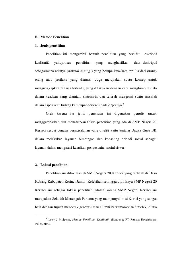 Manajemen Bimbingan Dan Konseling Di Smpn 20 Kerinci Pdf