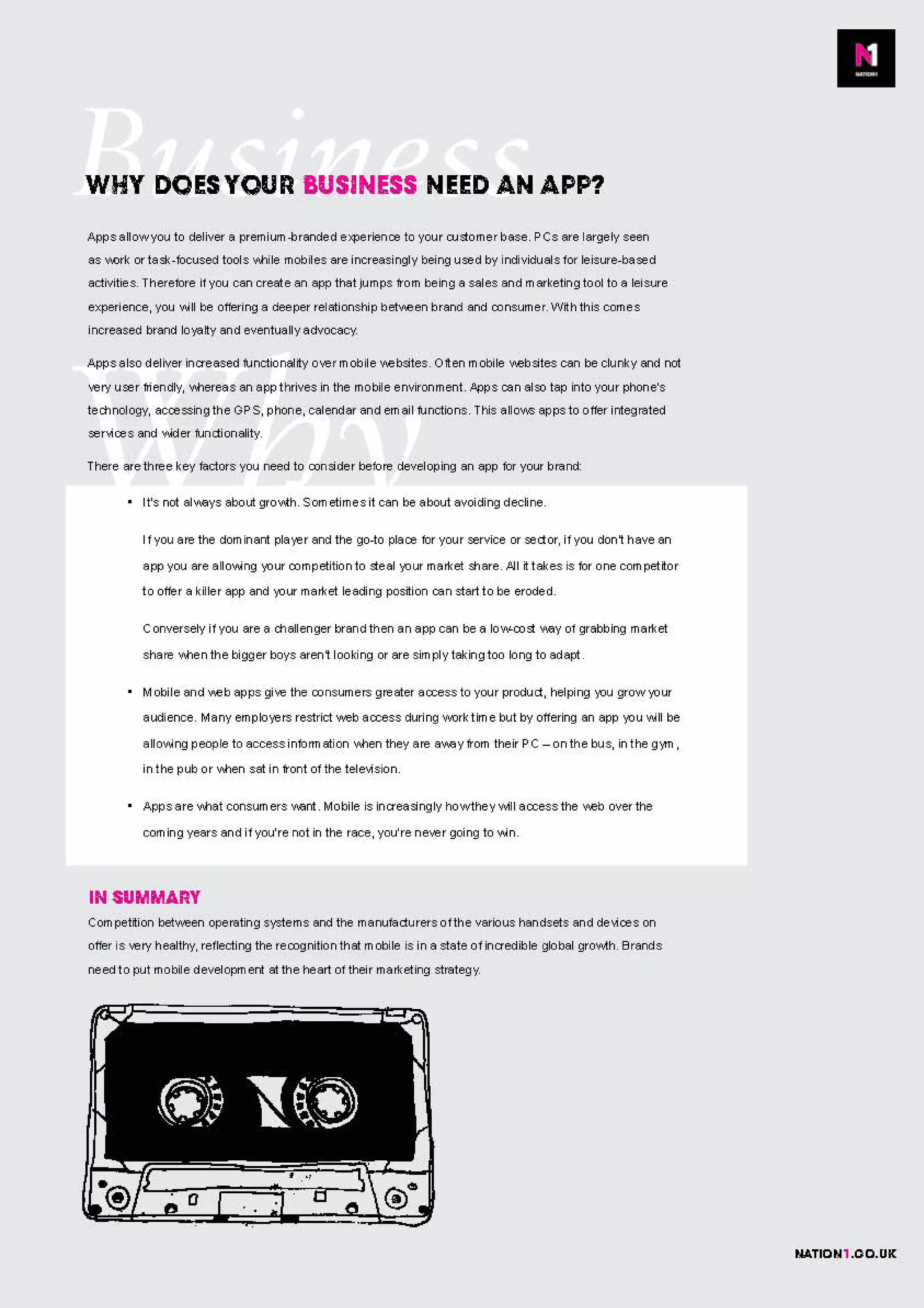 Apps, stats and the future of mobile