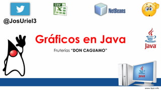 Gráficos en Java
Fruterías “DON CAGUAMO”
@JosUriel3
 