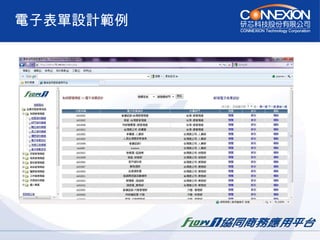 電子表單設計範例 
