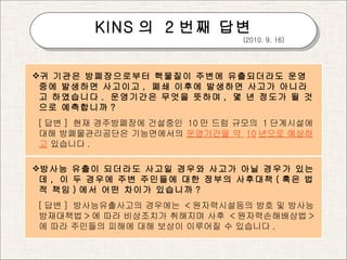 KINS ?  2 ?? ?? (2010. 9. 16) ? ??? ??????? ???? ??? ?????? ?? ?? ???? ???? ,  ?? ??? ???? ??? ???? ????? .  ????? ??? ??? ,  ? ? ??? ? ??? ????? ? [ ?? ]  ?? ?????? ????  10 ? ?? ???  1 ????? ?? ???????? ??????  ????? ?  10 ??? ????  ???? . ??? ??? ???? ??? ??? ??? ?? ??? ??? ,  ? ? ??? ?? ???? ?? ??? ???? ( ?? ?? ?? ) ?? ?? ??? ???? ? [ ?? ]  ???????? ????  < ??????? ?? ? ???????? > ? ?? ????? ???? ??  < ???????? > ? ?? ???? ??? ?? ??? ???? ? ???? . 
