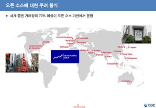 15
- Internal Use Only -
오픈 소스에 대한 우려 불식
세계 증권 거래량의 70% 이상이 오픈 소스 기반에서 운영
 