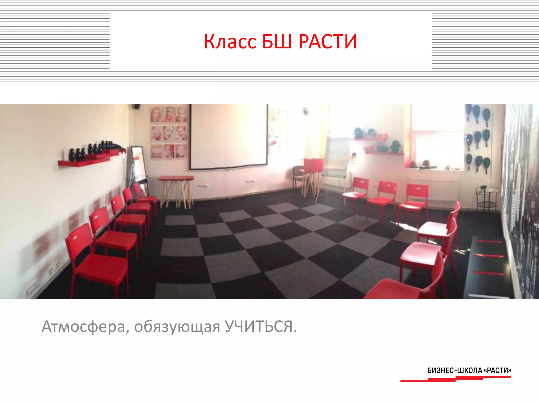 Атмосфера, обязующая УЧИТЬСЯ.
Класс БШ РАСТИ
 