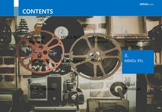 ⓒ 2016, MindsLab. All Rights Reserved - 61 -
MINDs Smart Drone
MINDs Smart Drone은 딥러닝을 통한 인공지능을 가지고
Air Space에서 고객 음성/얼굴을 인식하며
사용자에게 즐겁고 유익한 음성/행위 서비스를 제공하는 “AI Drone”입니다.
9. MINDs Smart Machine
사용 편이성 제공
유무선통신이 가능한 어느 곳에서나 사용 가능
(Ethernet 유선통신, LTE/WiFi 무선통신)
사용하기 편리한 User Experience 제공
재미와 다양한 서비스 제공
재미 서비스 제공(Joy Stick으로 Drone 구동)
사람 얼굴인식 서비스 제공(카메라로 사람 얼굴인식)
안내 서비스 제공(Drone 자율주행)
사용자 주위 호버링 비행 서비스 제공(Drone 호버링)
영상촬영 서비스 제공(카메라로 사진/동영상 촬영)
사용자 관심공간 모니터링 서비스 제공(카메라로 관심공간 모니터링)
Cloud Server를 통한 다양한 Content 서비스 제공 가능
MINDs Smart Drone
User
Voice
Bluetooth
Headset
 