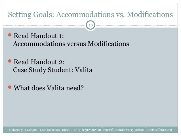 Accommodations and Modifications in the Differentiated Classroom
