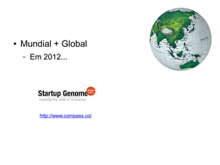 ● Mundial + Global 
– Em 2012... 
http://www.compass.co/ 
 