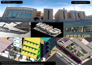 Date | From: Q1 2006 To: Q1 2007
Scope | Revit BIM Implementation & production (Architecture, Structure, MEP)
Beirut Arab University
Client : Qualco
Project Location : Lebanon
 