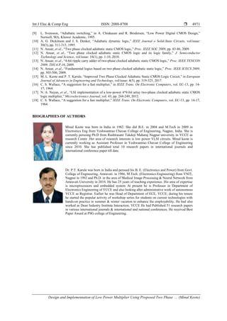 Design and Implementation of Low Power Multiplier Using Proposed Two ...