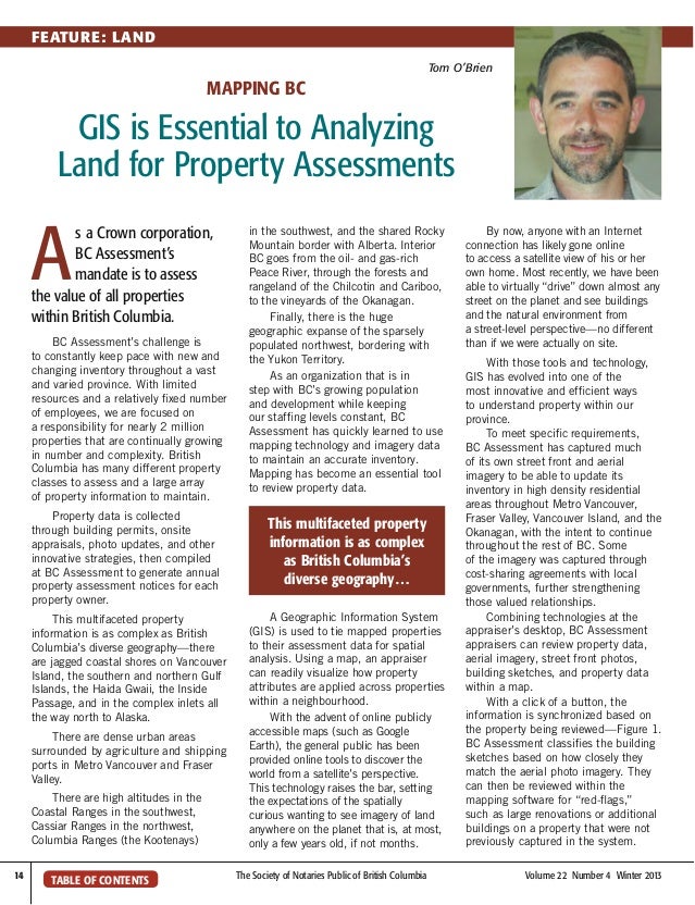 GIS is Essential to Analyzing Land for Property Assessments