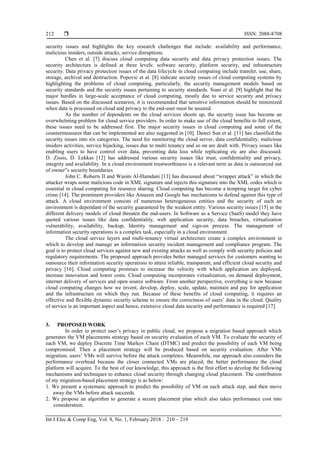 Migration of Virtual Machine to improve the Security in Cloud Computing ...