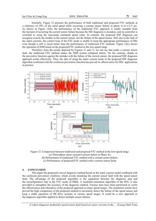 A robust diagnosis method for speed sensor fault based on stator ...