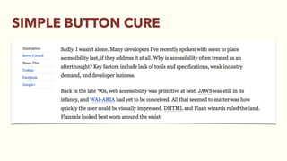 SIMPLE BUTTON CURE
 