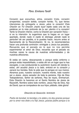 Oraciones de Liberación y Sanación | PDF