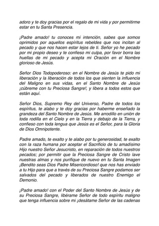 Oraciones de Liberación y Sanación | PDF