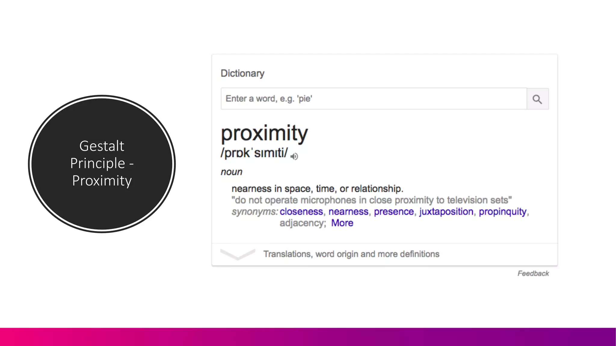 Gestalt'
Principle'.
Proximity
 