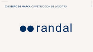 BRANDBOOK RANDAL
03 DISEÑO DE MARCA CONSTRUCCIÓN DE LOGOTIPO
x
2x
3x x x x
 