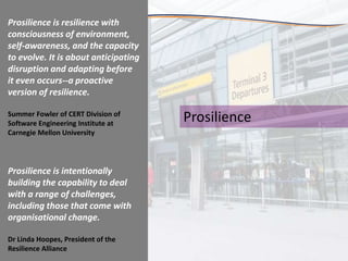Proactive Resiliency Program Proactively building resilience | PPTX