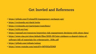 Open Source SecurityCon 2025 in Atlanta - Transparency Exchange API ...