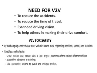 V2V Communication.pptx for the subject IOT