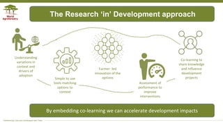 Applying the research in development approach to scale ecosystem restoration