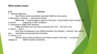 Sumo Python Traci Build a data pathin computer architectur | PPTX