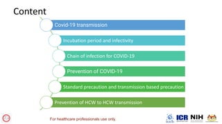 Infection Prevention and Control in COVID-19 Wards | PDF