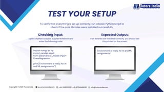 How to Set Up Python for AI & ML Assignments – A Complete Student Guide ...