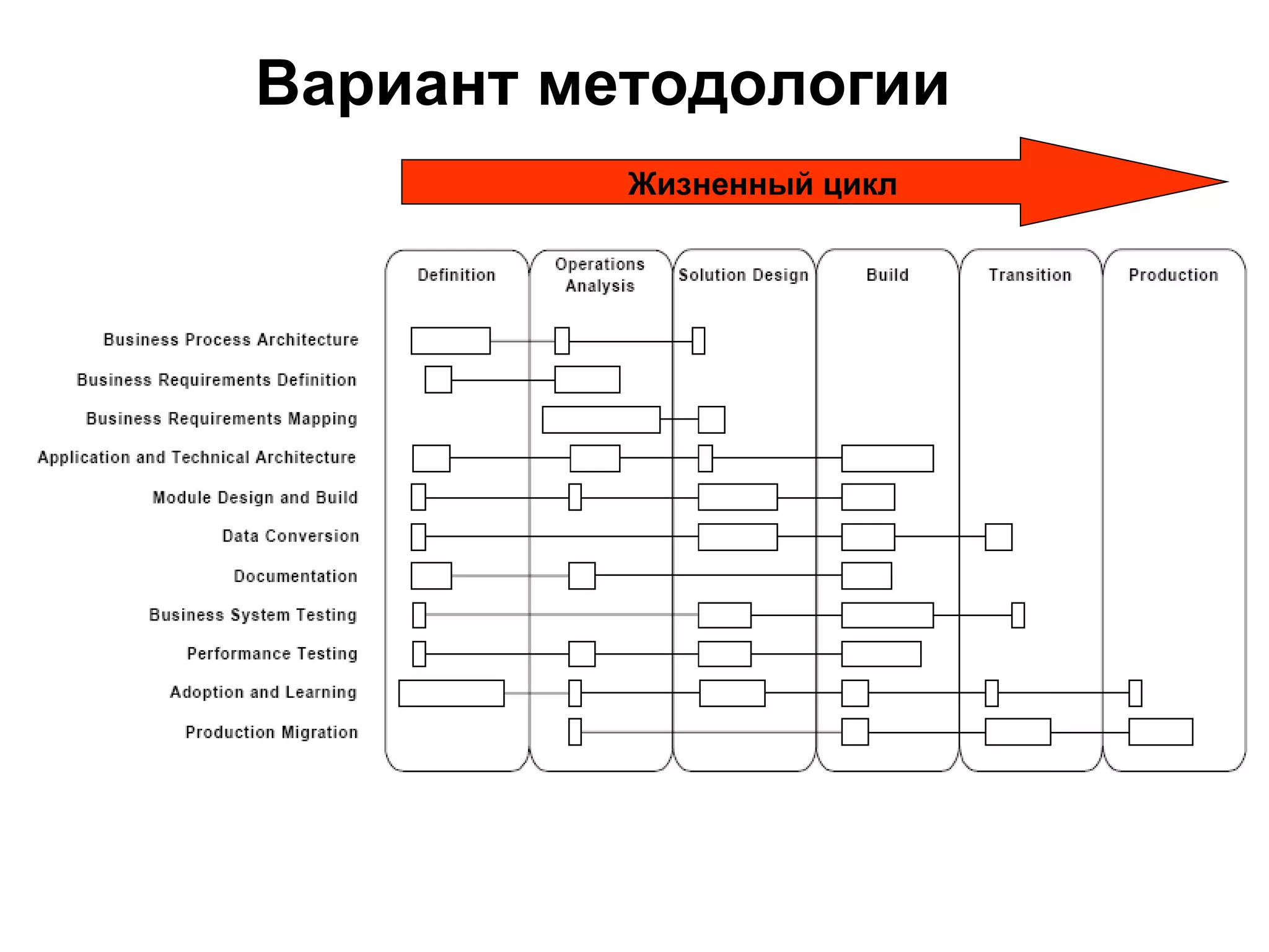 Вариант методологии Жизненный цикл 
