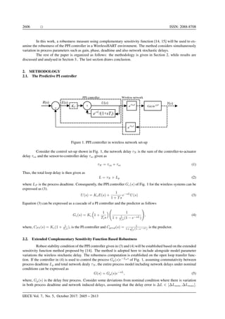 Robustness and Stability Analysis of a Predictive PI Controller in ...