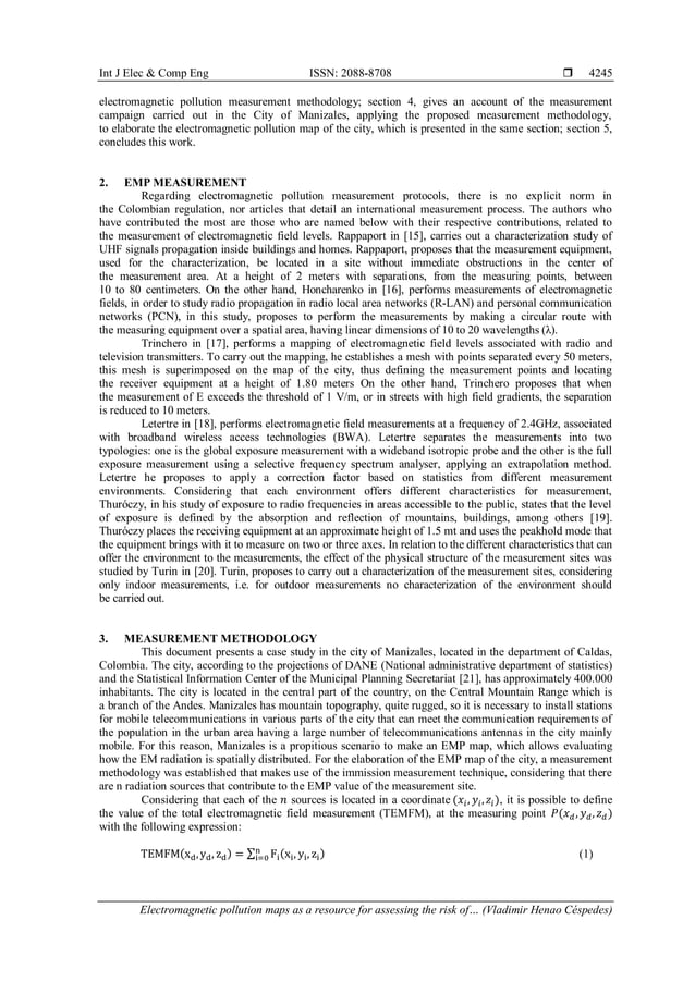 Electromagnetic pollution maps - Electromagnetic Pollution Maps As A Resource For Assessing The Risk Of Emissions From Mobile Communications Antennas 2 638 