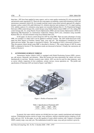 Sliding mode control design for autonomous surface vehicle motion under ...