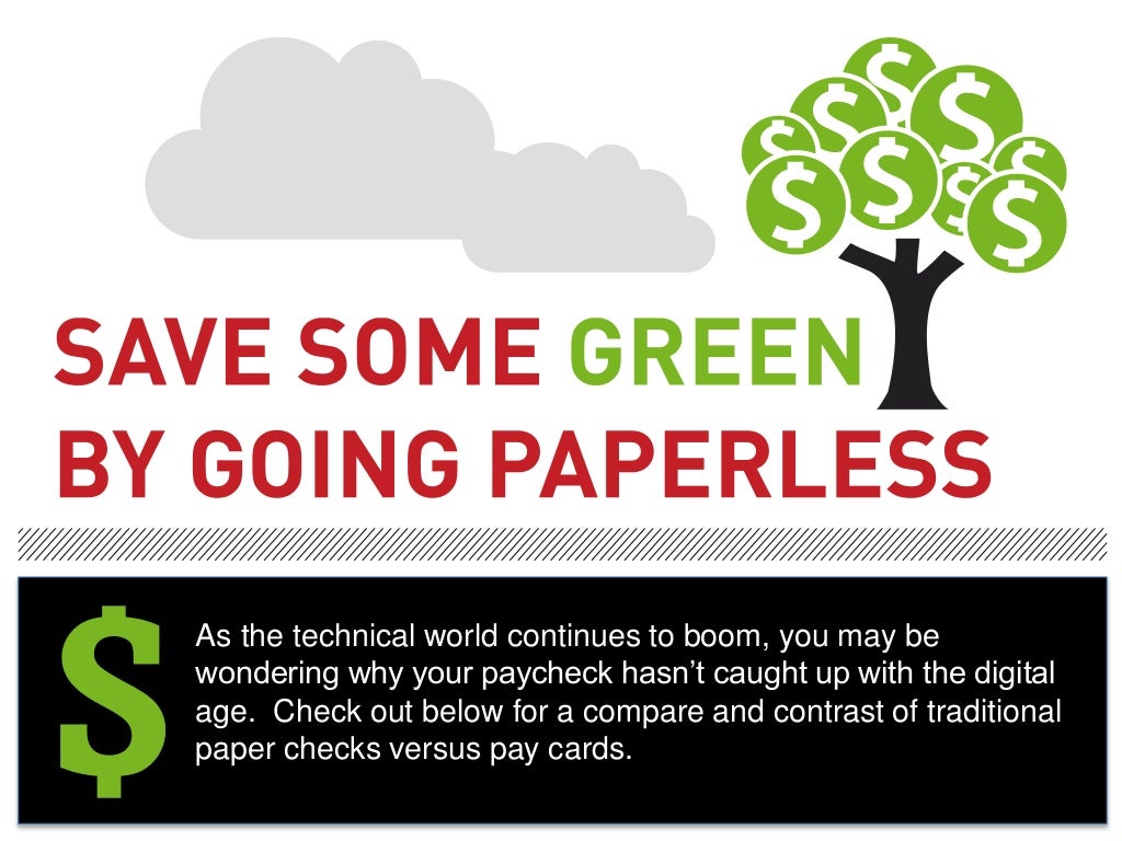 [Infographic] Save Money, Go Paperless