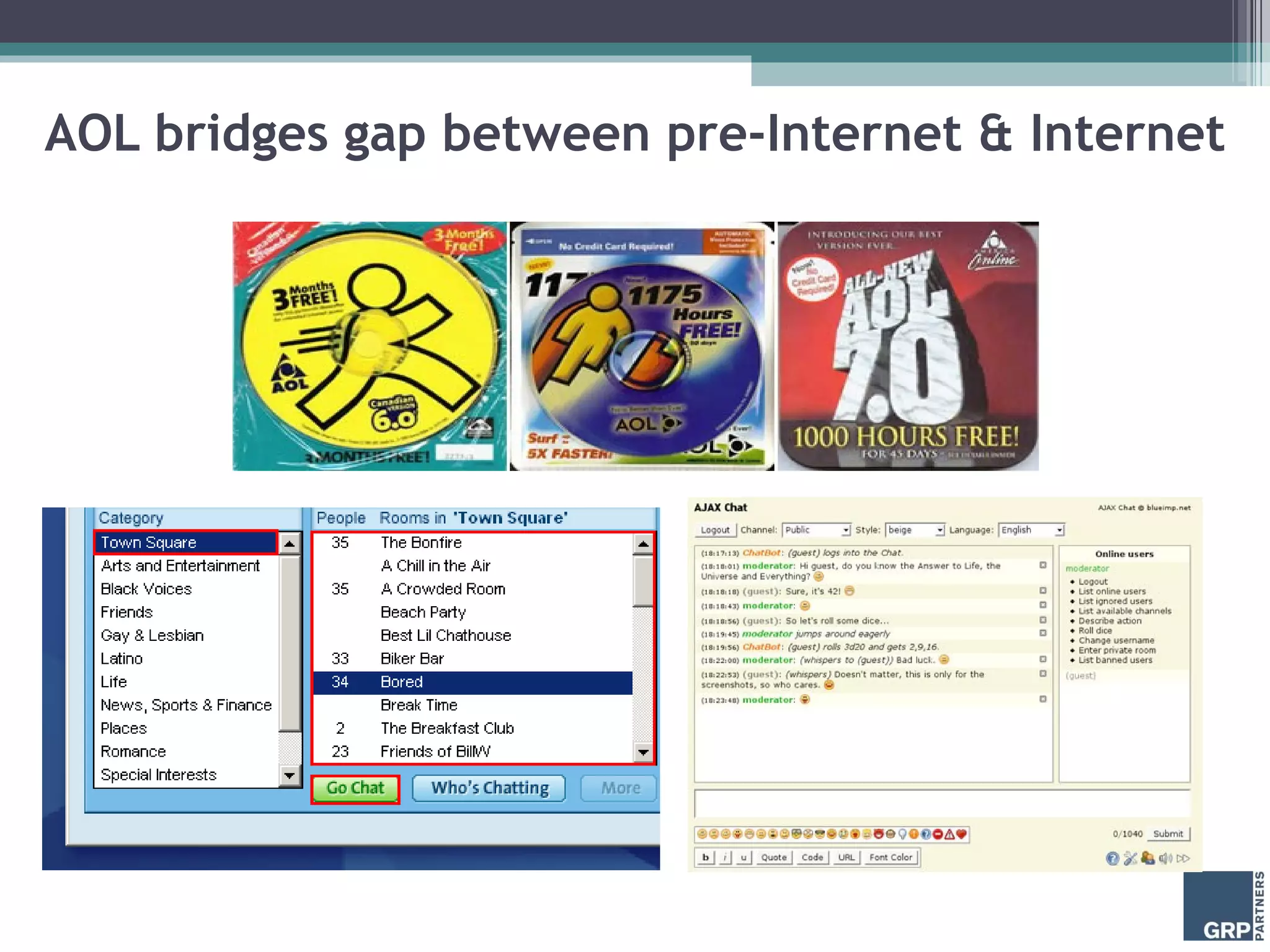 AOL bridges gap between pre-Internet & Internet 
