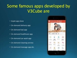 Some famous apps developed by
V3Cube are
 