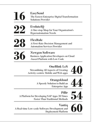 Top 10 Low-CodeNo Code Development Platforms | PDF