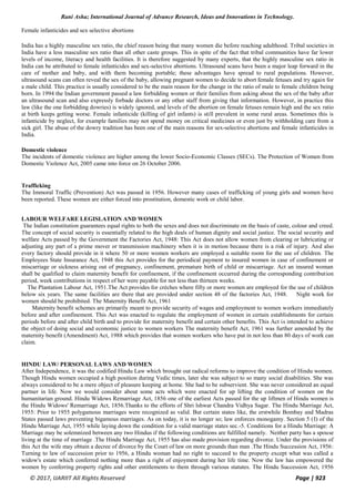 The Changing Role and Legal Status of Women in India | PDF