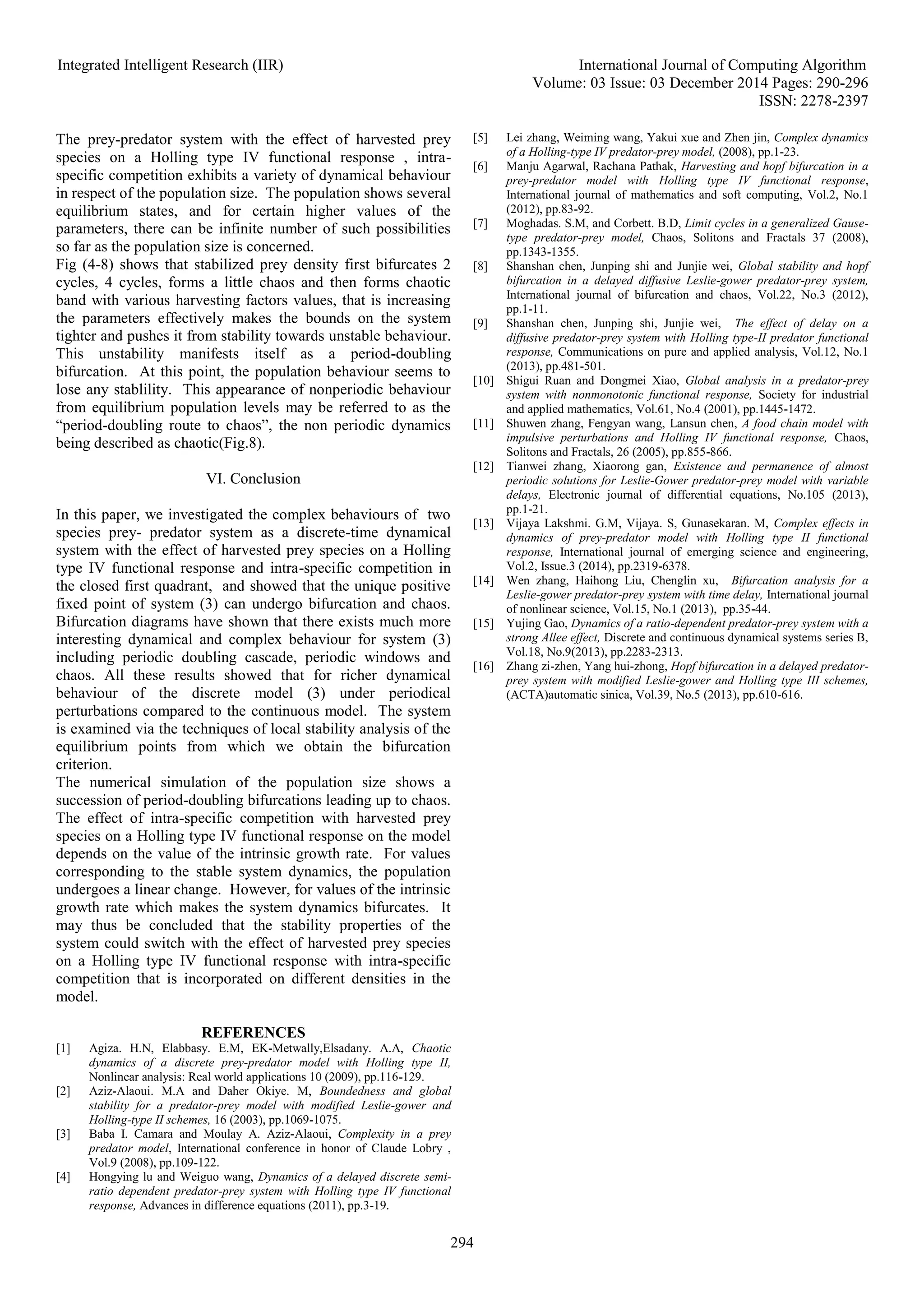 Typical Measures on Discrete Time Prey-Predator Model with ...