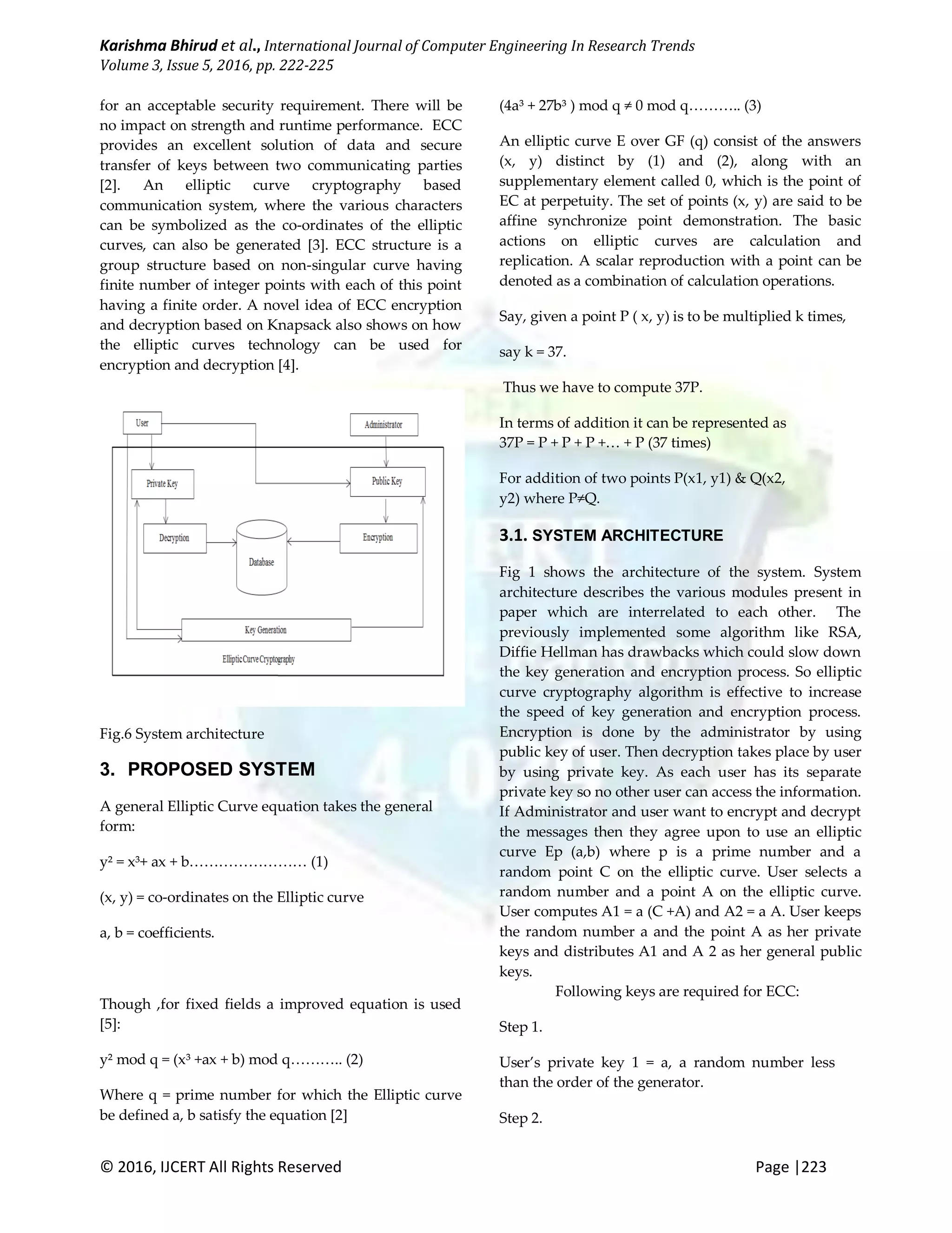 Data Security Using Elliptic Curve Cryptography | PDF | Information and ...