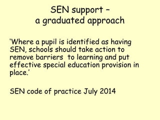 Inclusion and supporting learners with SEN | PPTX