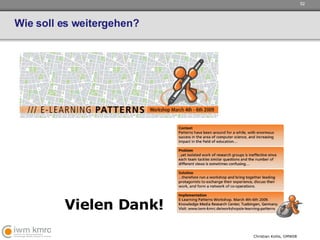 Wie soll es weitergehen? Vielen Dank! 