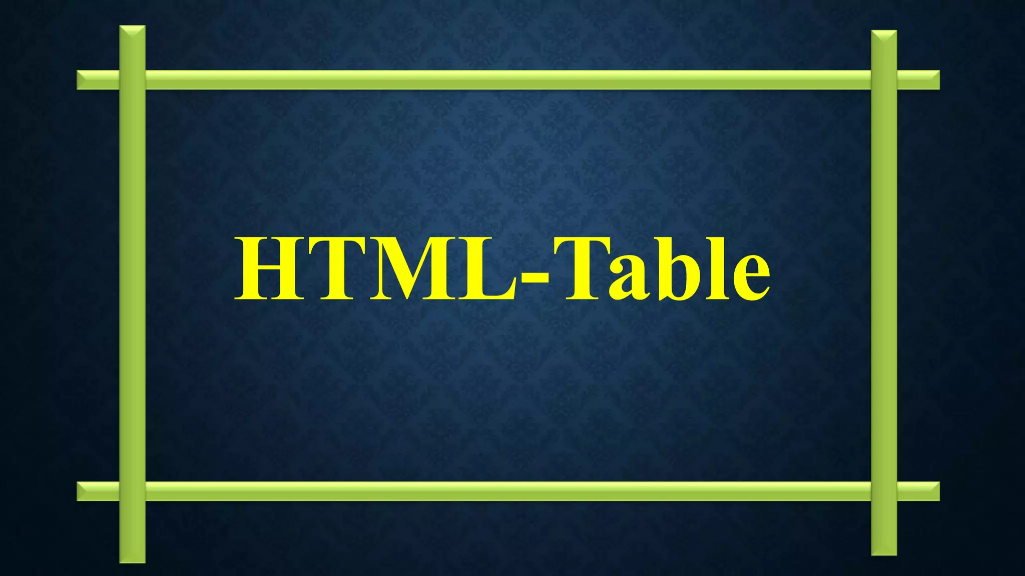 html-table | PPTX