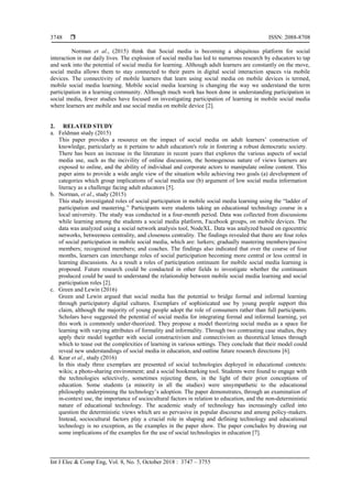 The Impact of Social Media Technologies on Adult Learning | PDF